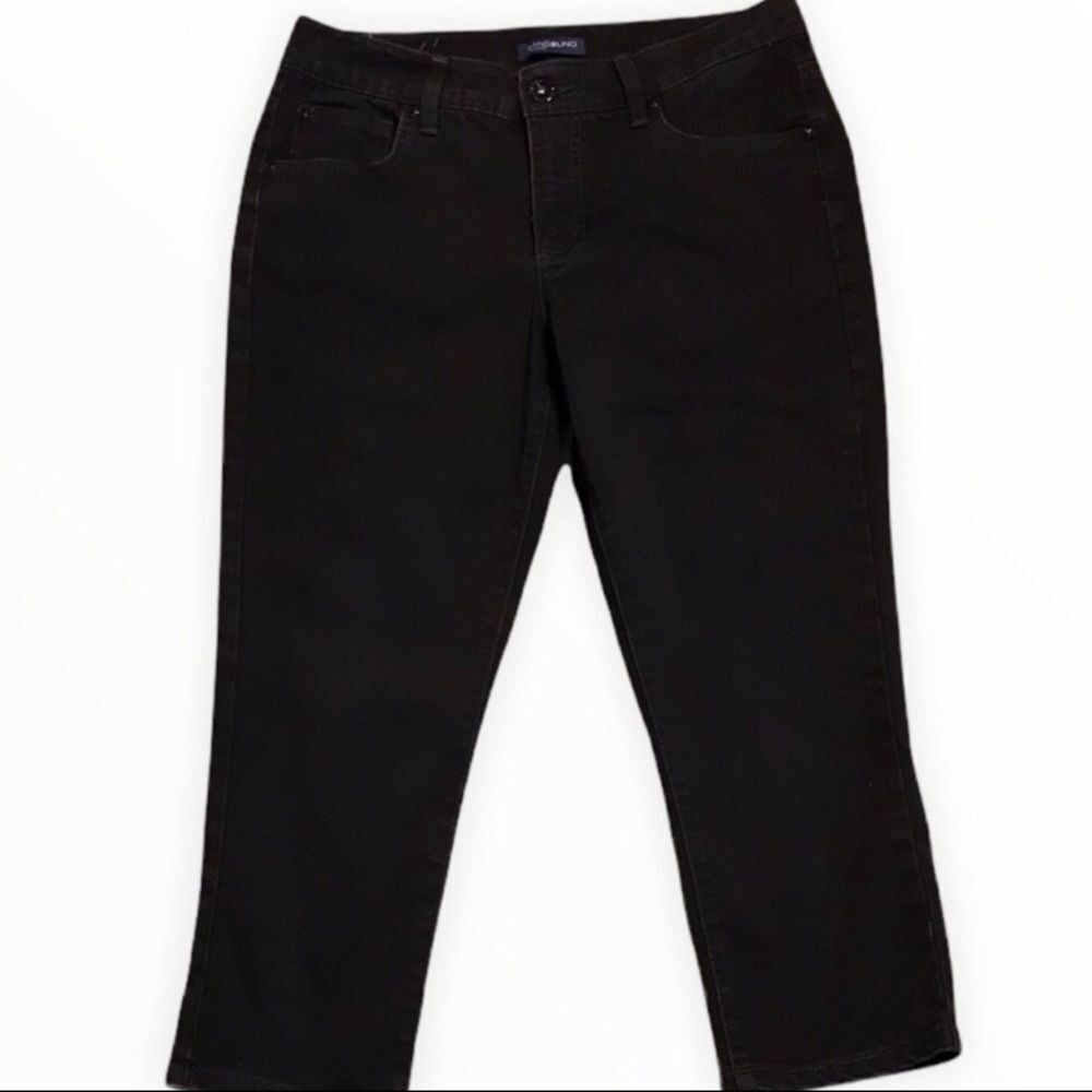 Bandolino Size 8 Black Cropped Jeans